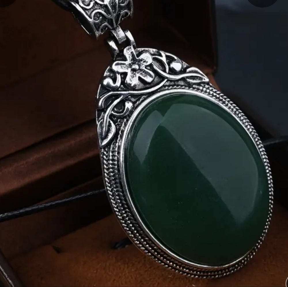 Forest Green Necklace-(C)